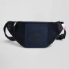 Navy blue waist bag with Eden Park screen-print