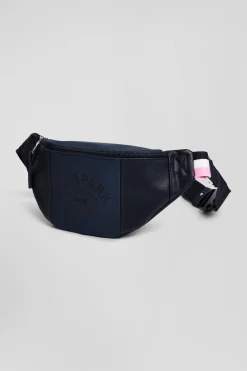 Navy blue waist bag with Eden Park screen-print