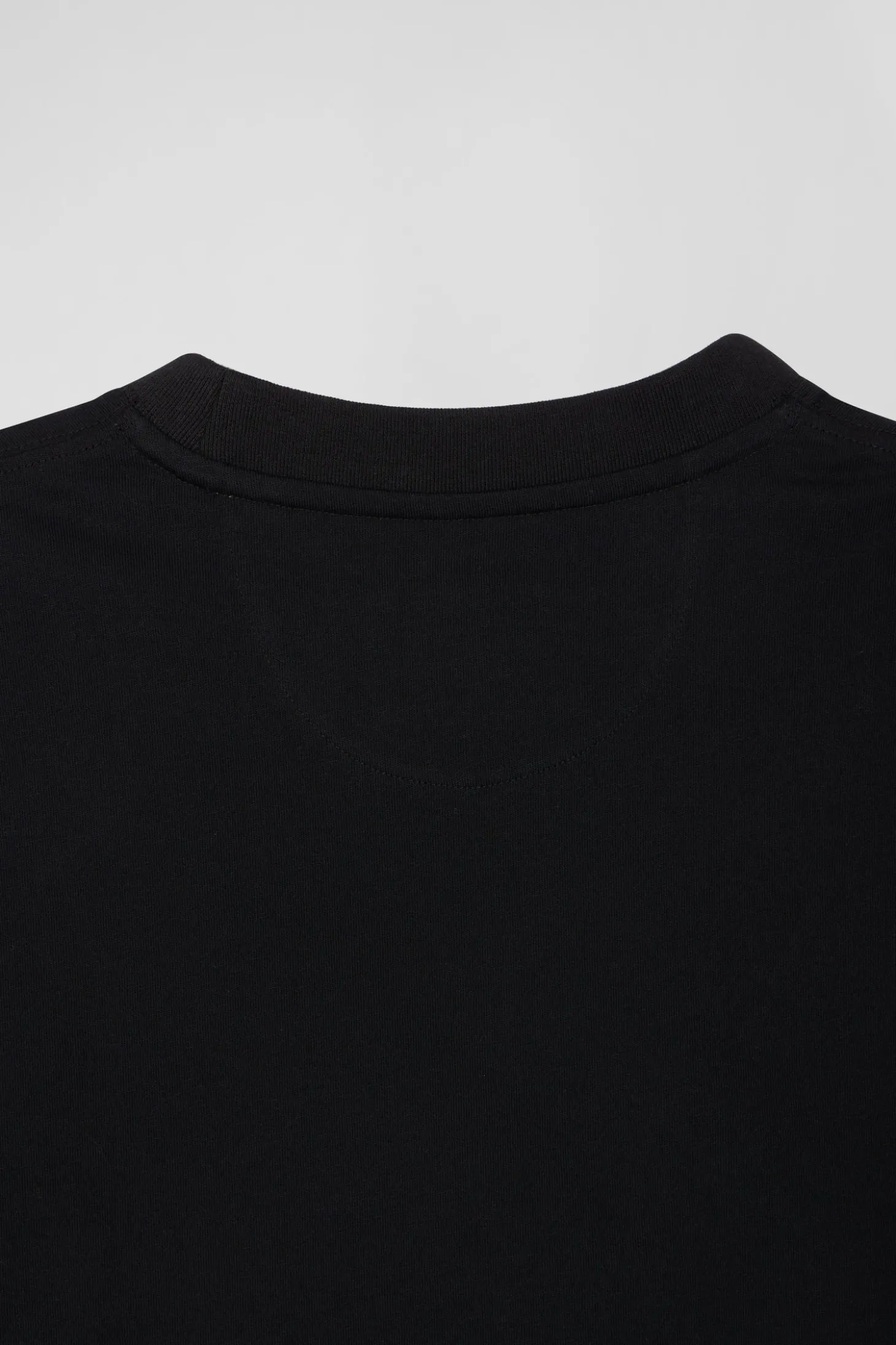 Oversize black short-sleeved cotton T-shirt with Eden Park Rugby print