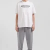 Oversize ecru Eden Park French Flair cotton short-sleeved T-shirt