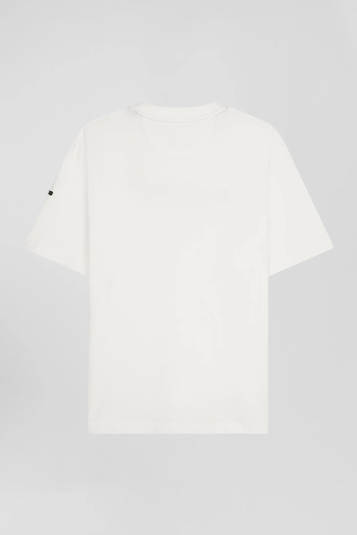 Oversize ecru Eden Park French Flair cotton short-sleeved T-shirt
