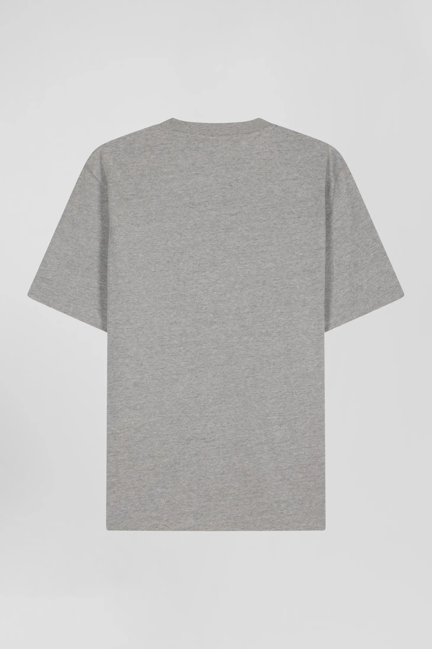 Oversize grey Eden Park French Flair cotton short-sleeved T-shirt