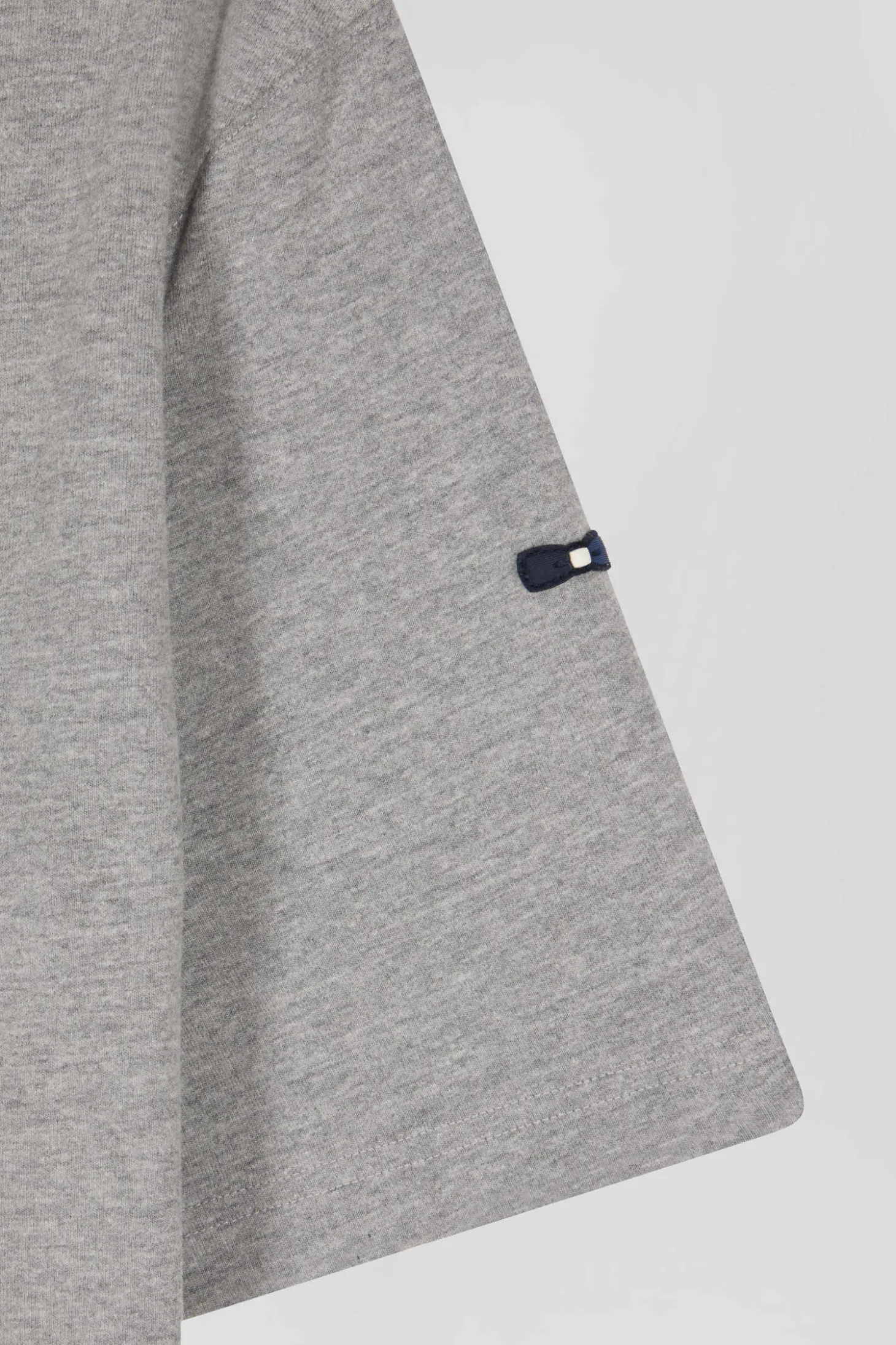 Oversize grey Eden Park French Flair cotton short-sleeved T-shirt