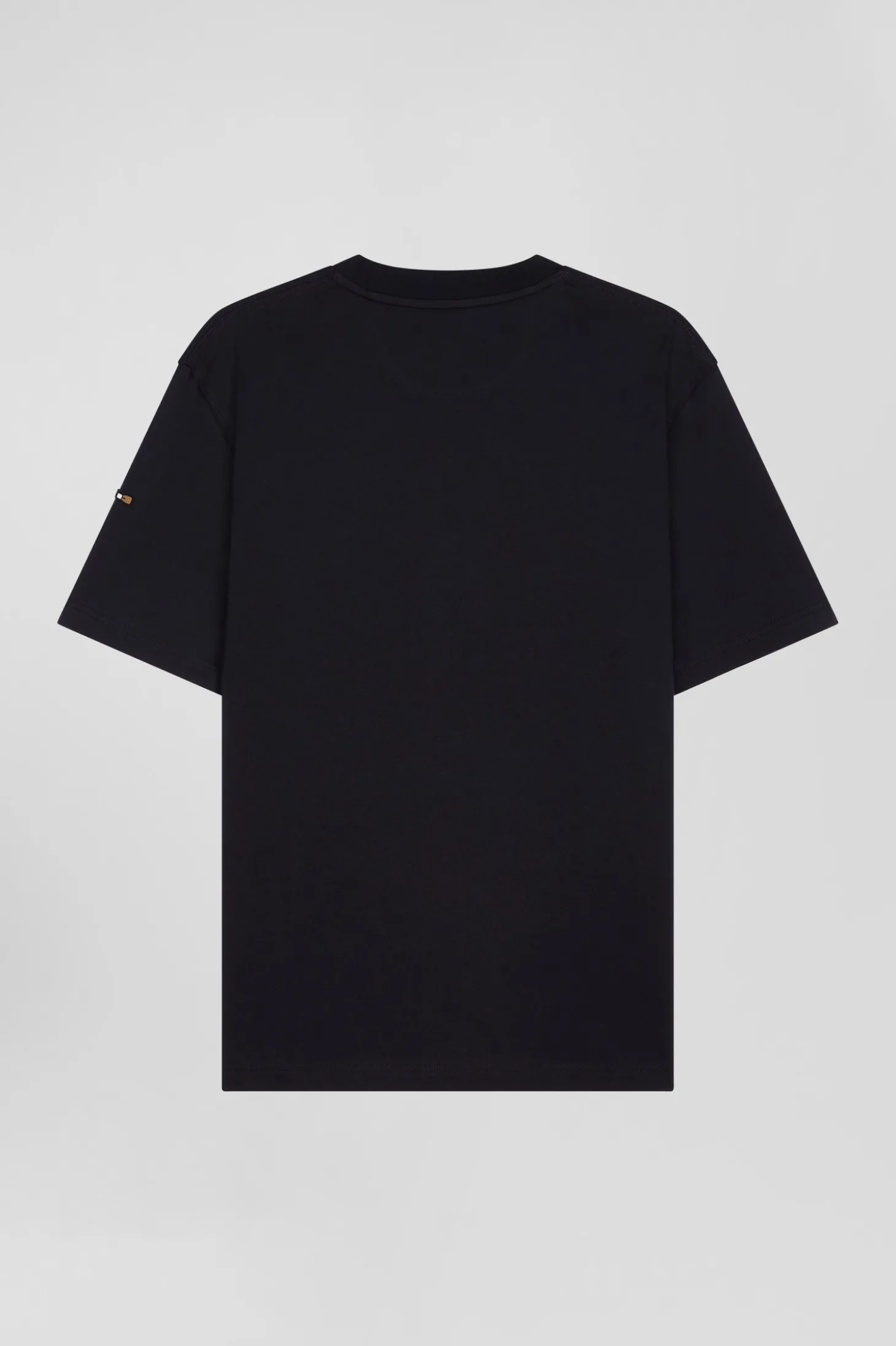 Oversize navy short-sleeved cotton T-shirt with Eden Park Rugby print