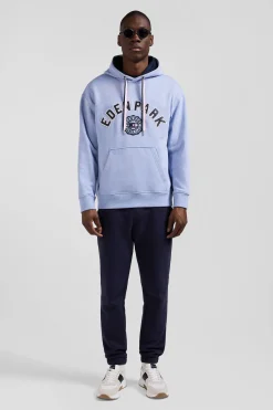 Oversize sky blue cotton sweatshirt