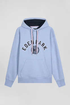 Oversize sky blue cotton sweatshirt