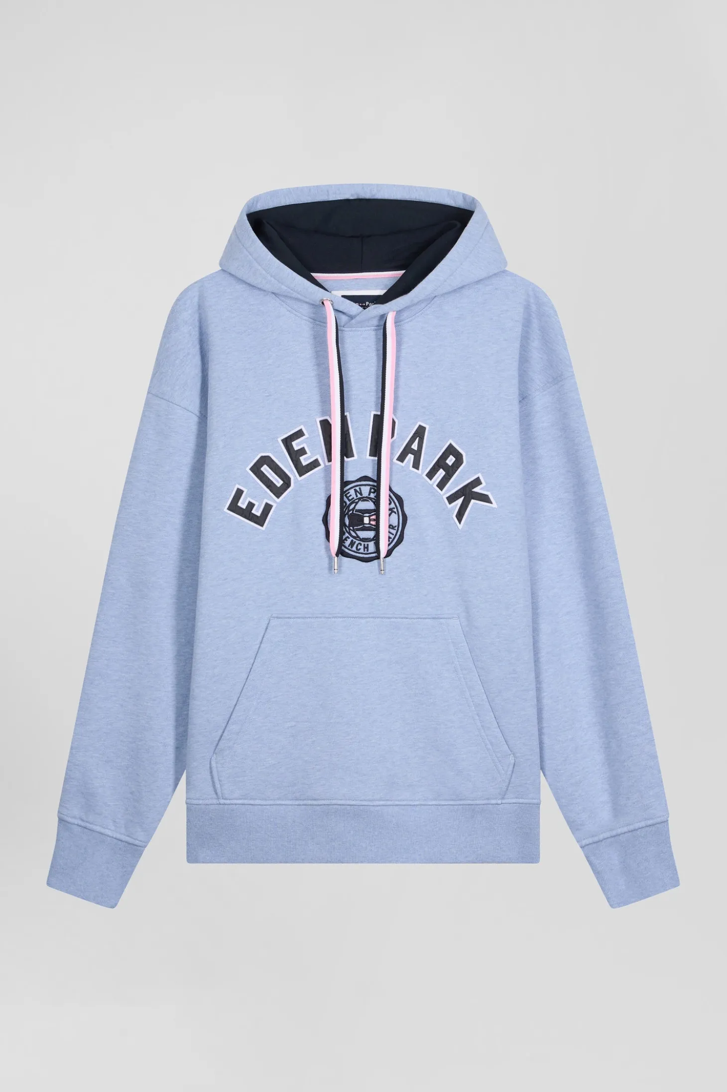 Oversize sky blue cotton sweatshirt
