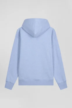 Oversize sky blue cotton sweatshirt