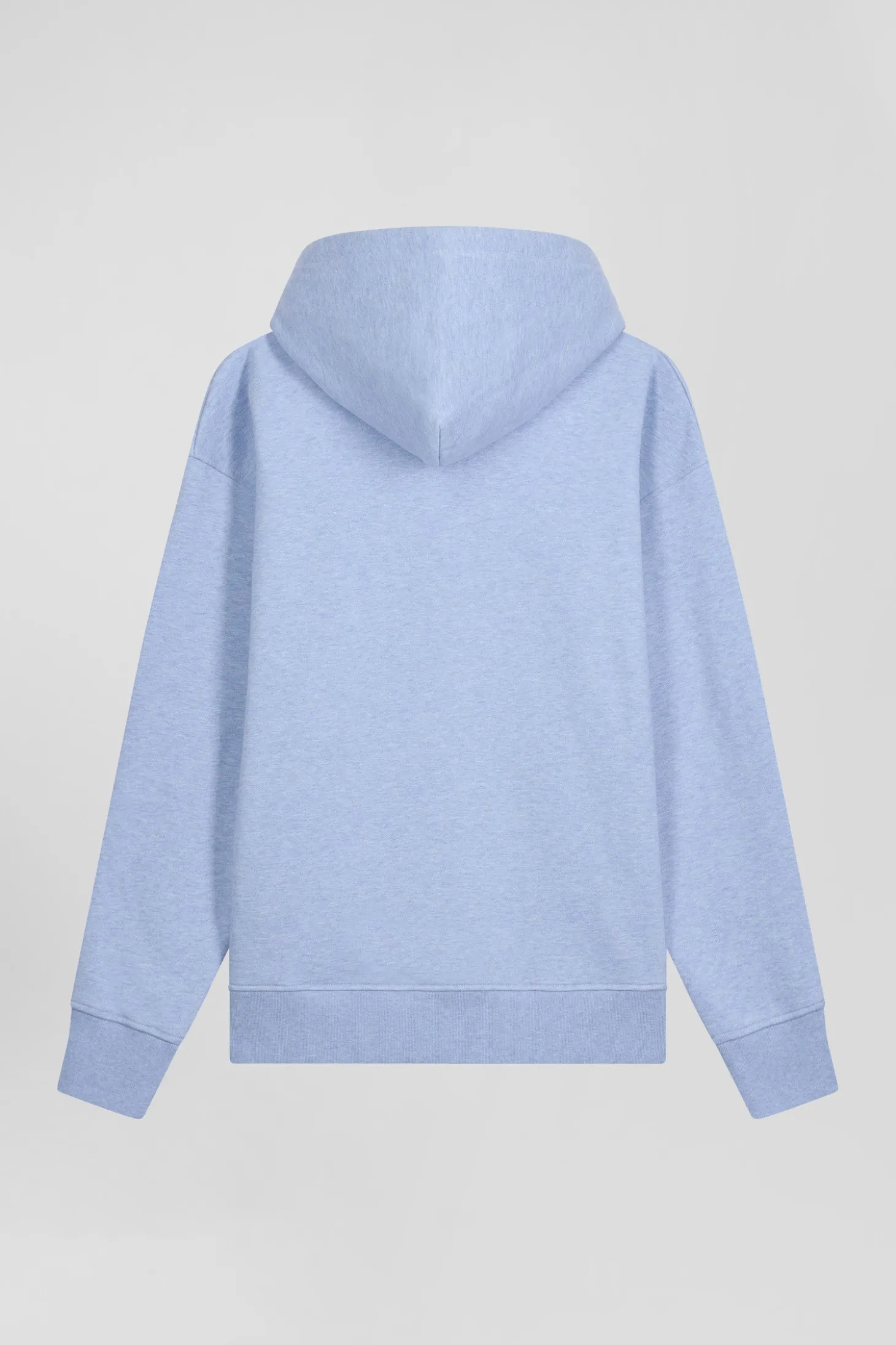 Oversize sky blue cotton sweatshirt