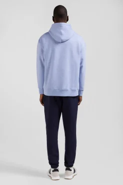Oversize sky blue cotton sweatshirt