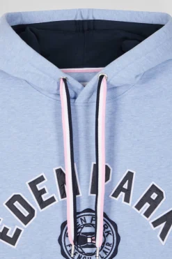 Oversize sky blue cotton sweatshirt