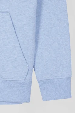 Oversize sky blue cotton sweatshirt