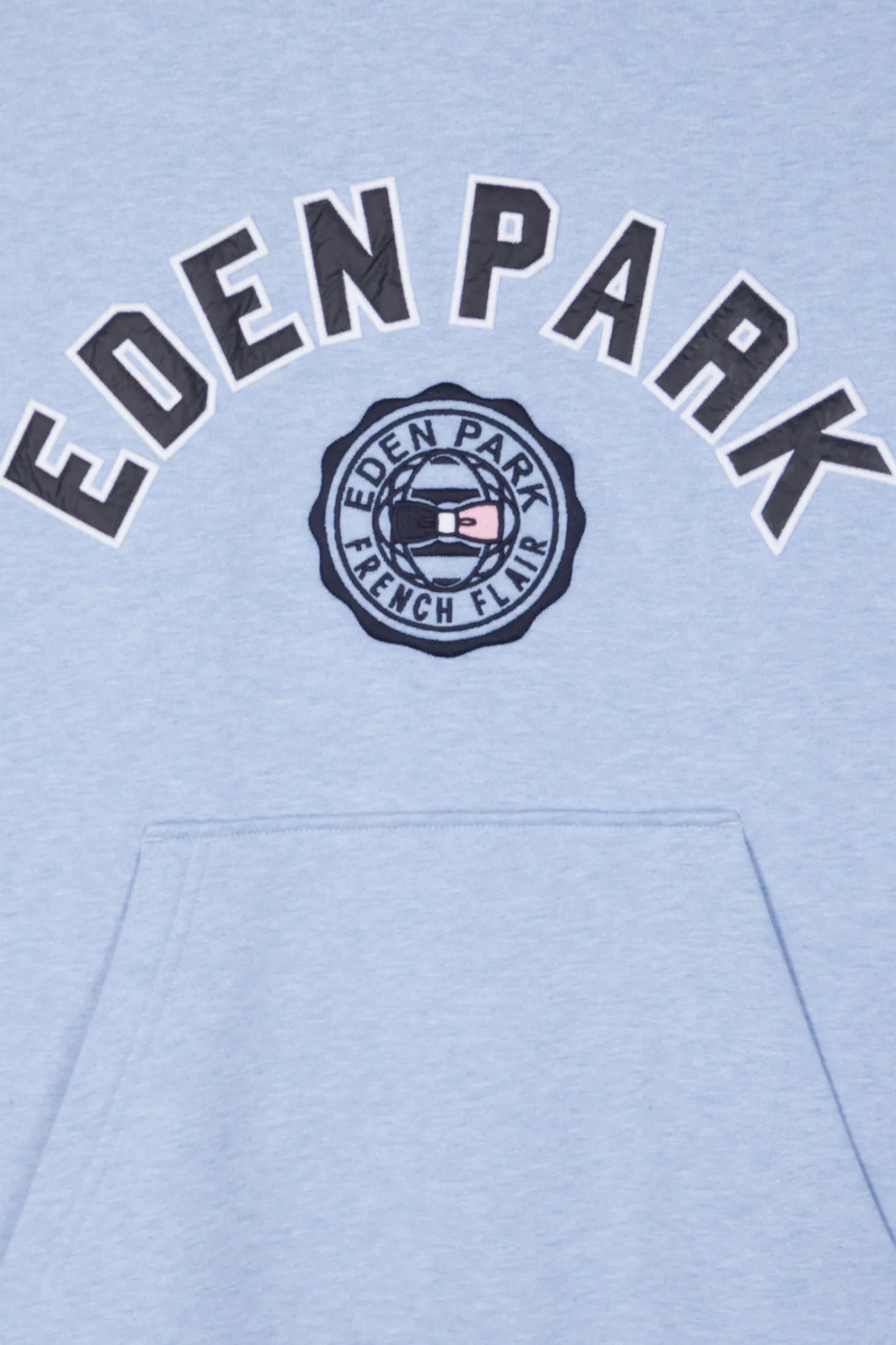 Oversize sky blue cotton sweatshirt
