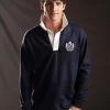 PAP'Atelier rugby shirt in navy striped knit