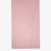 Pink beach towel