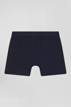 Pink colorblock stretch cotton boxers