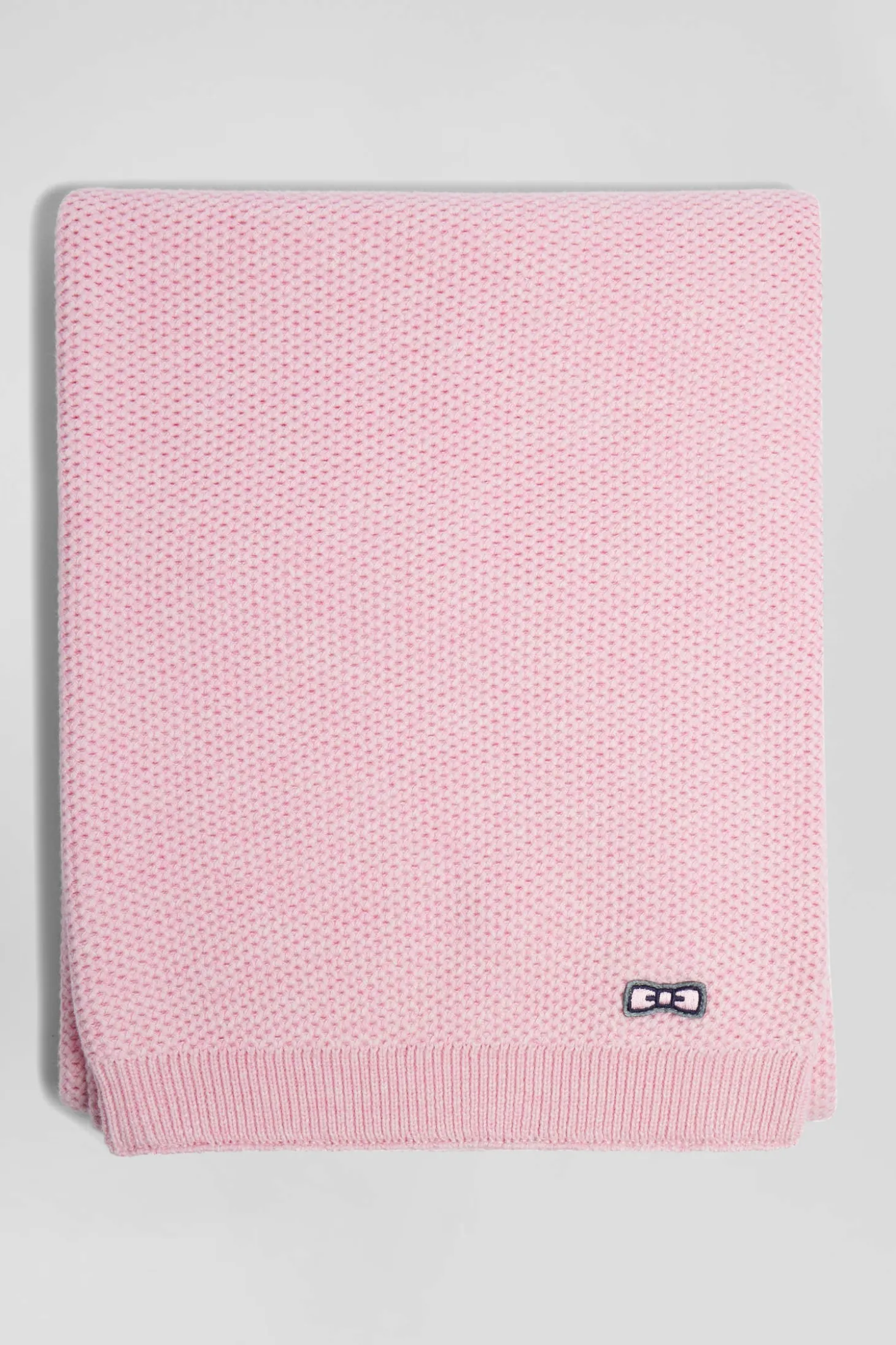Pink plain cotton scarf
