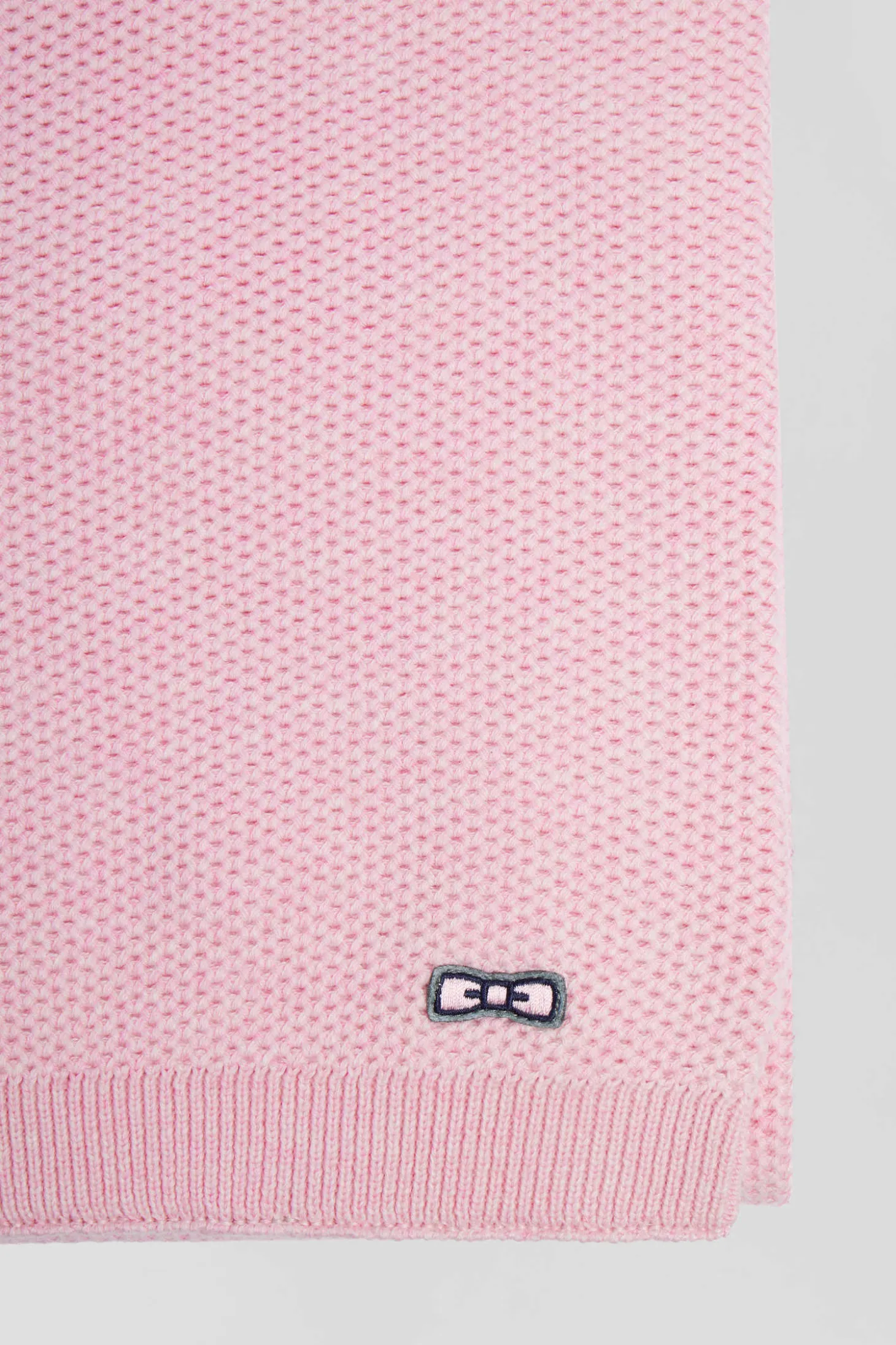 Pink plain cotton scarf