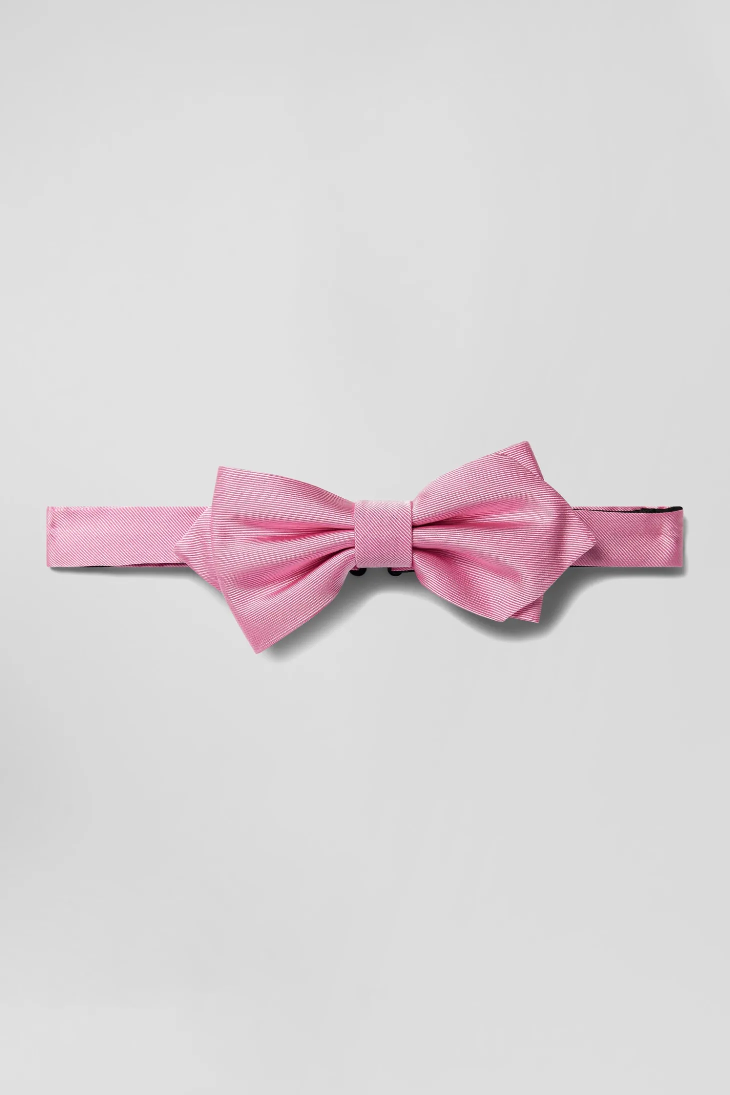 Pink silk bow tie
