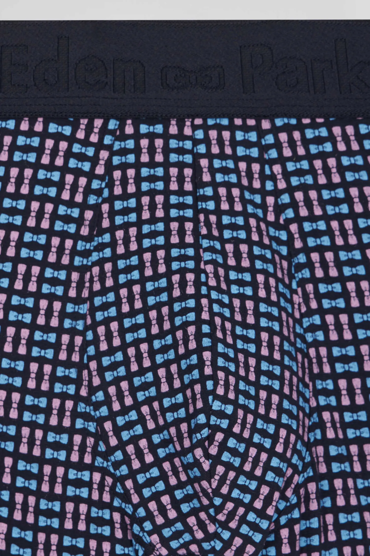 Pink stretch cotton boxers with micro patterns