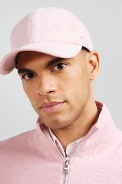 Pink stretch cotton cap