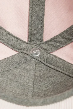 Pink stretch cotton cap