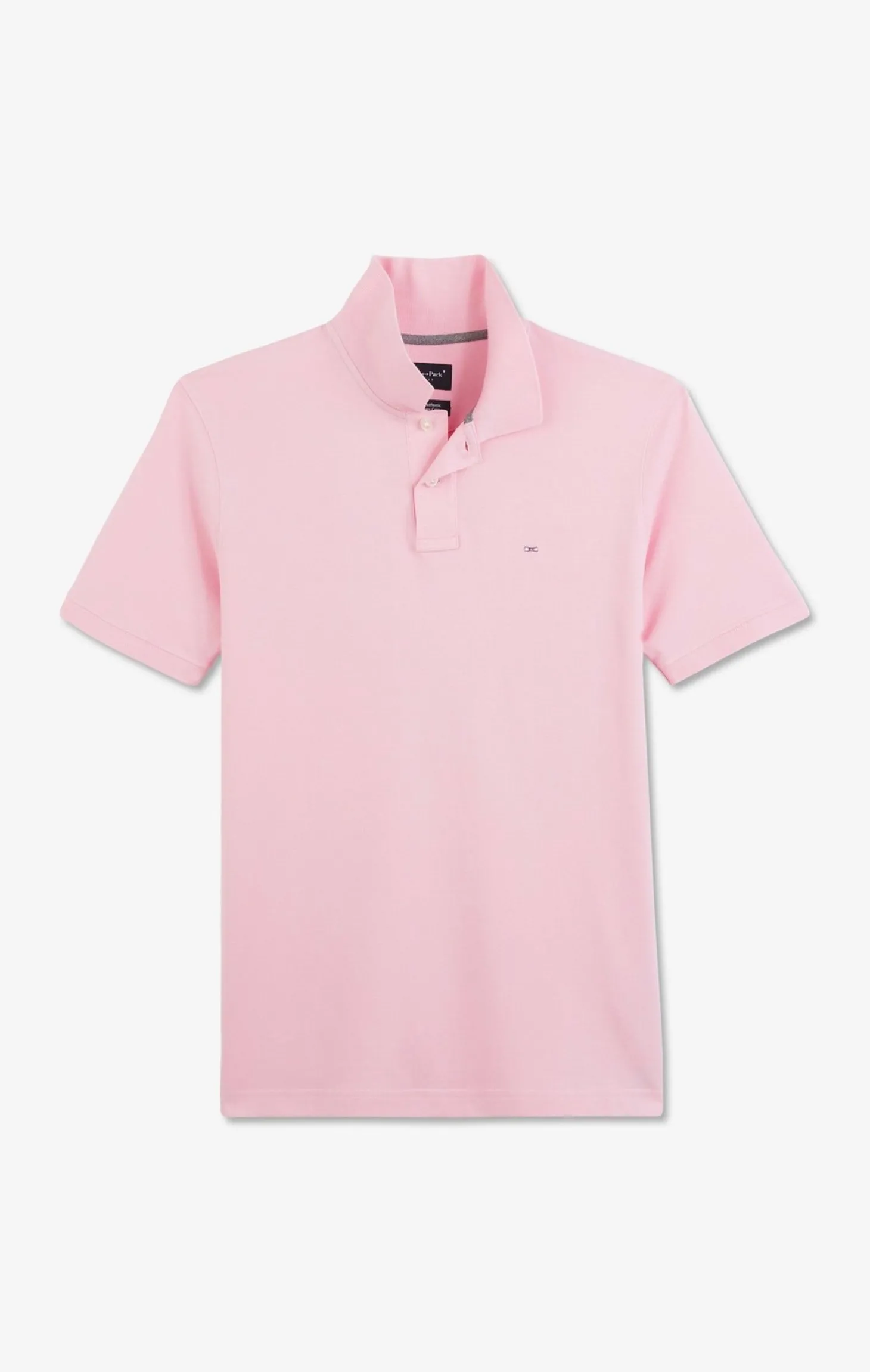 Pink stretch pima cotton polo