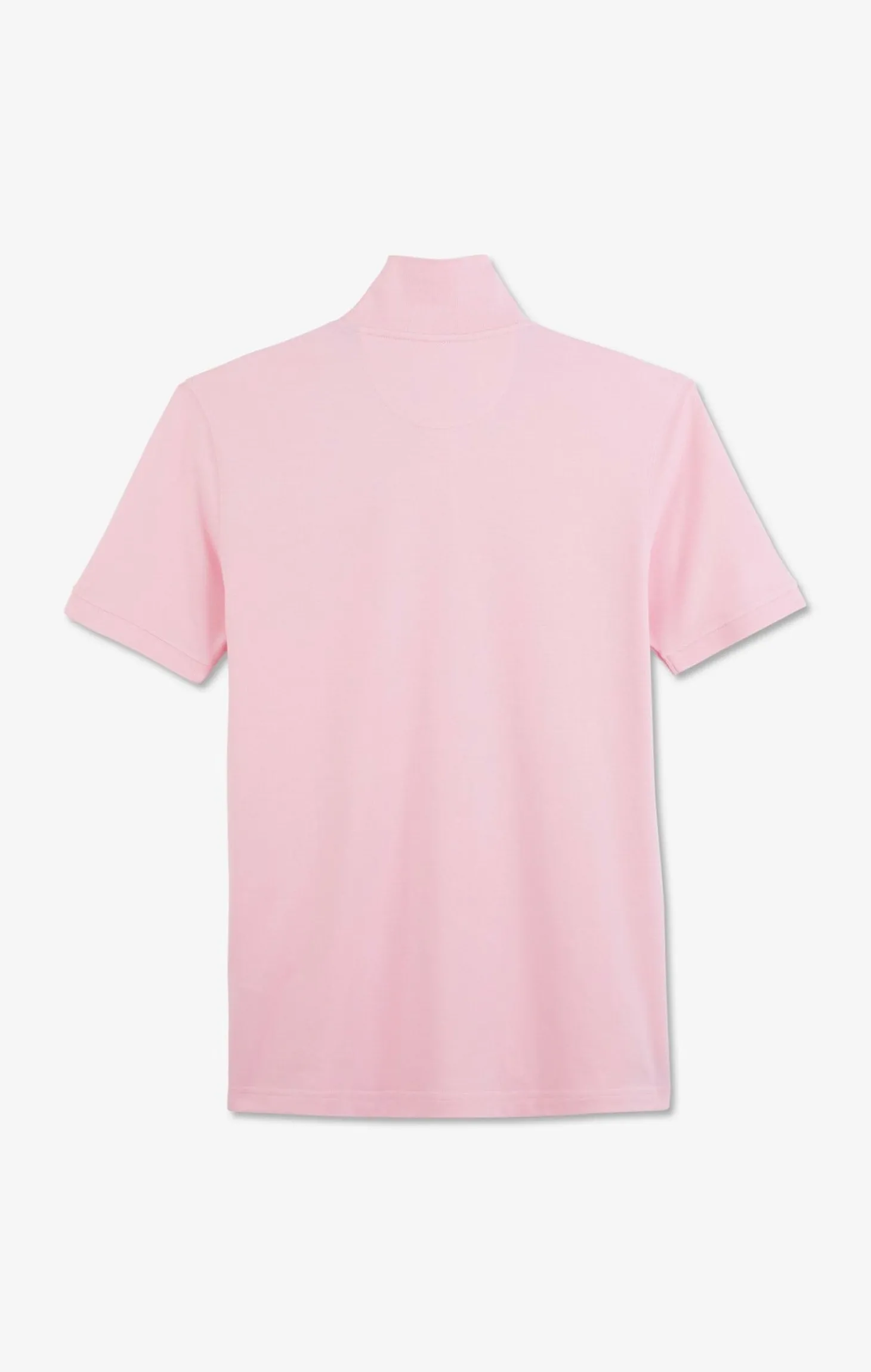 Pink stretch pima cotton polo