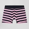 Pink striped stretch cotton boxers