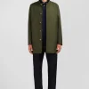 Plain khaki raincoat