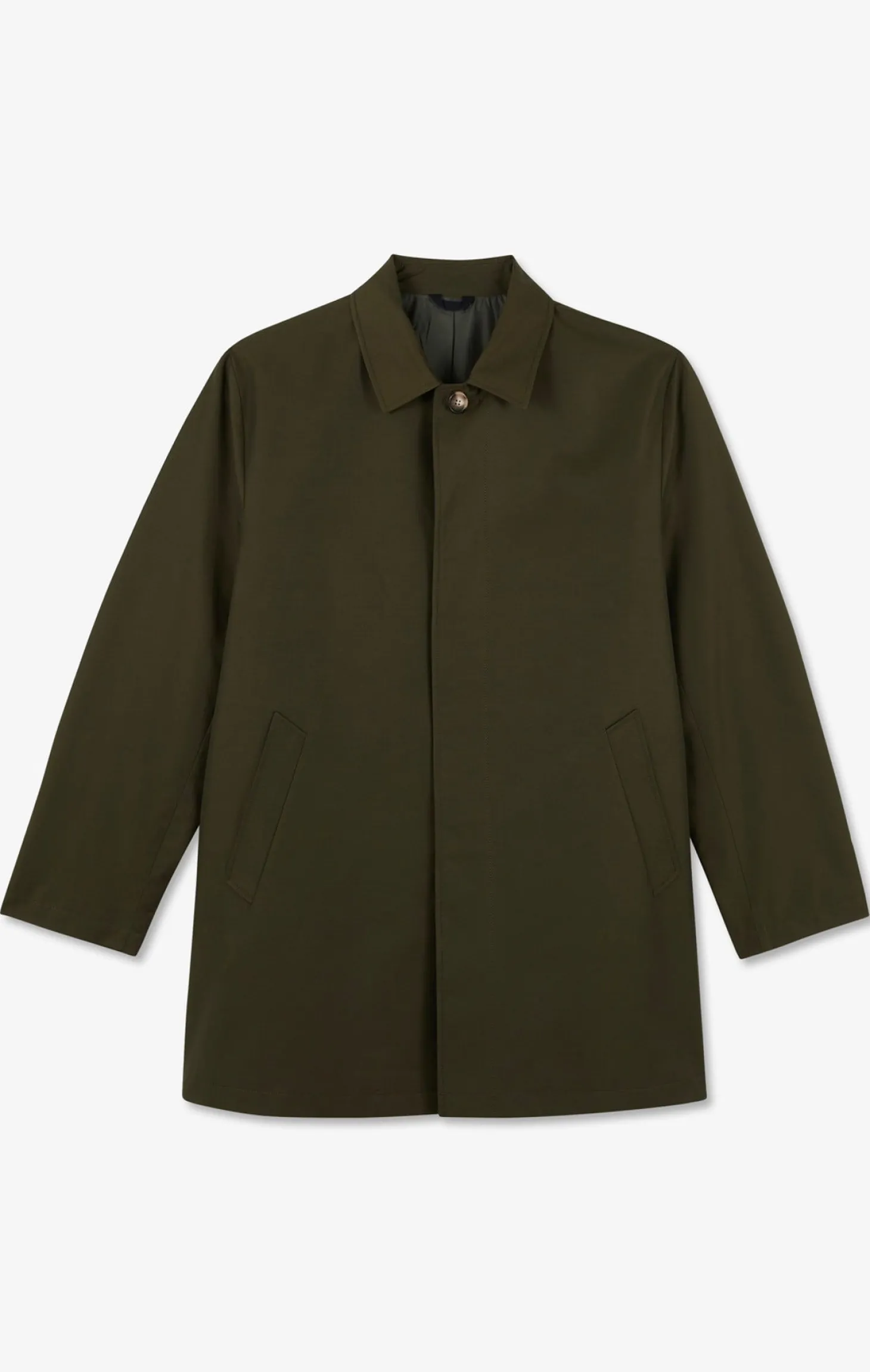 Plain khaki raincoat