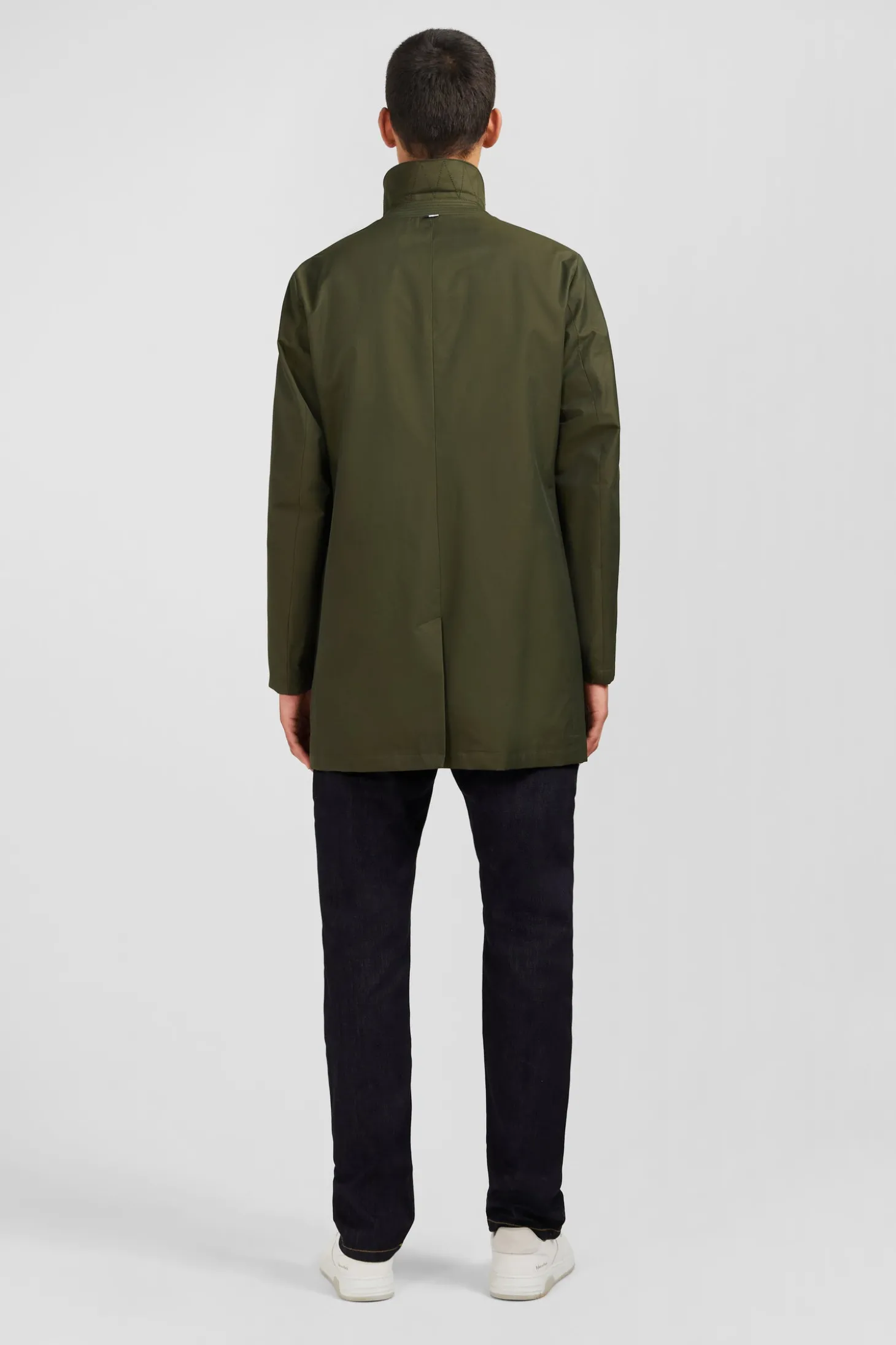 Plain khaki raincoat