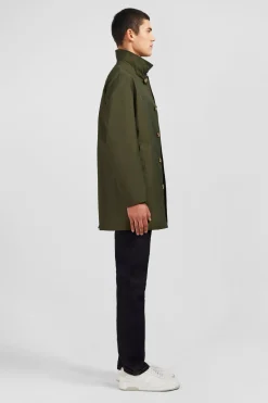 Plain khaki raincoat