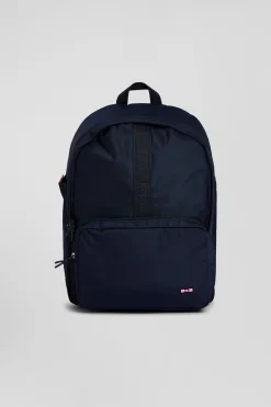 Plain navy blue backpack with Eden Park lettering