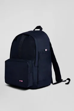 Plain navy blue backpack with Eden Park lettering