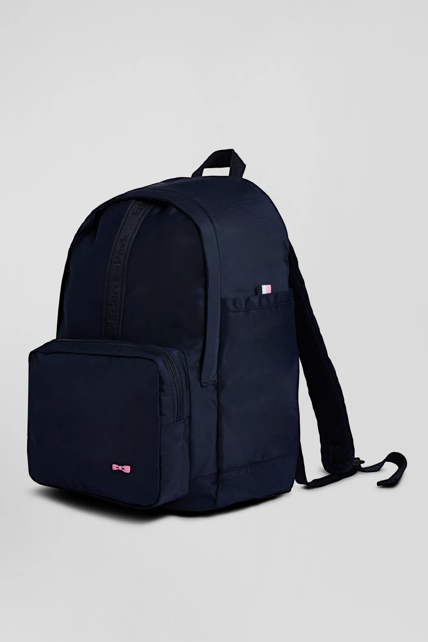Plain navy blue backpack with Eden Park lettering