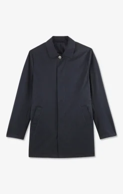 Plain navy raincoat