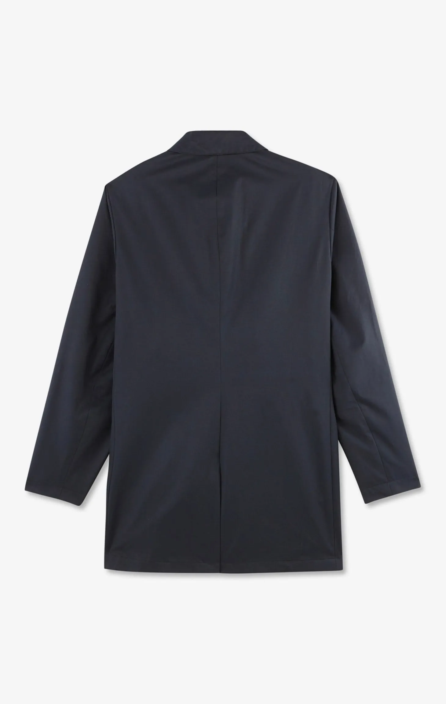 Plain navy raincoat