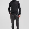 Regular anthracite grey merino wool turtleneck jumper