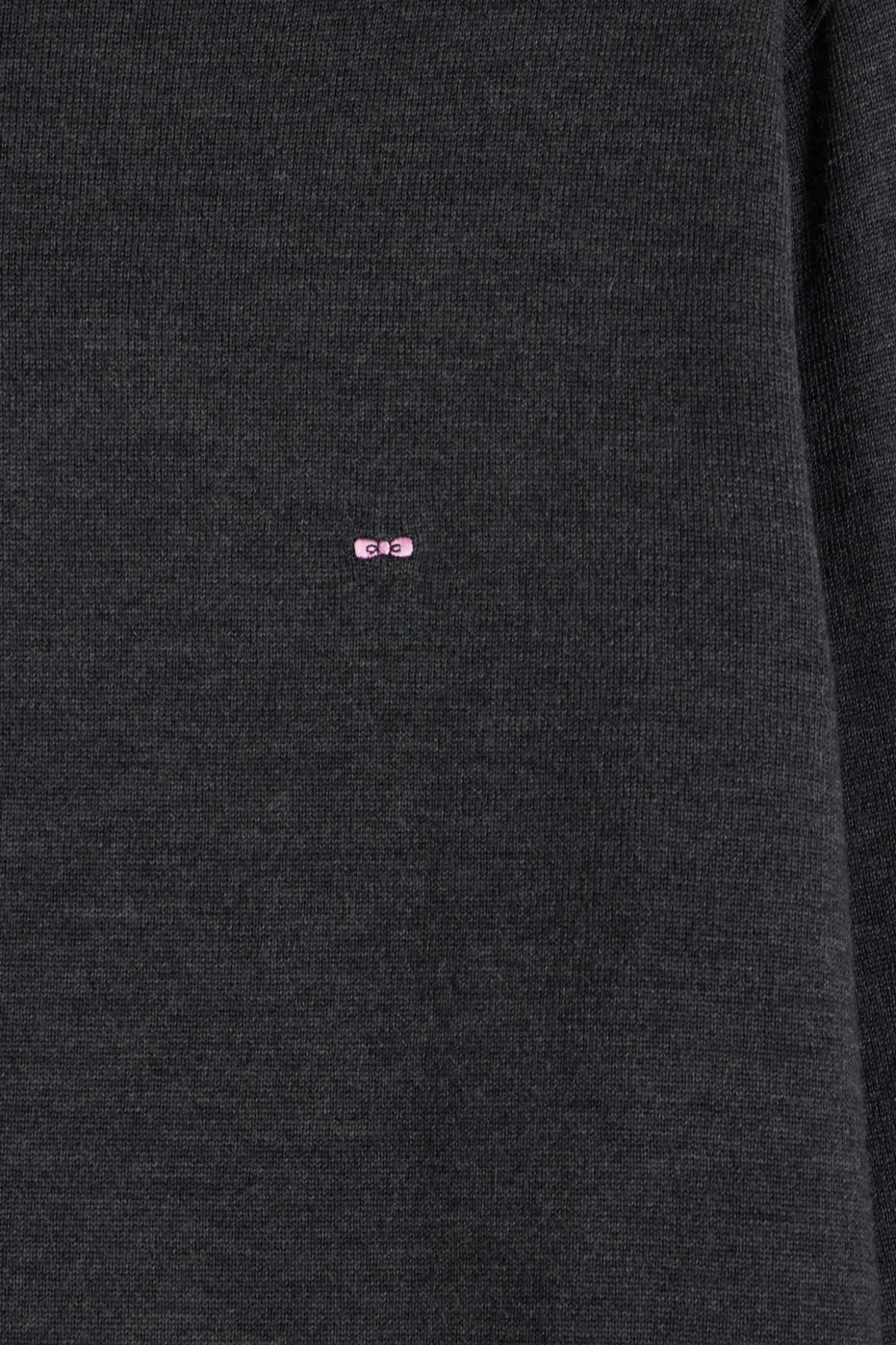 Regular anthracite grey merino wool turtleneck jumper