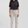 Regular anthracite grey short-sleeved wool polo neck jumper