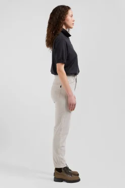 Regular anthracite grey short-sleeved wool polo neck jumper