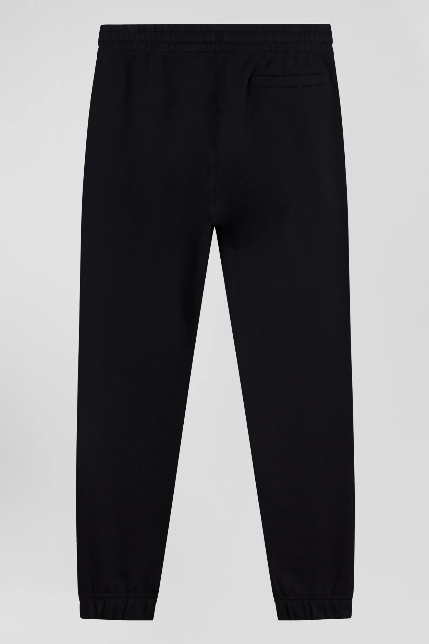 Regular black brushed fleece jogging bottoms