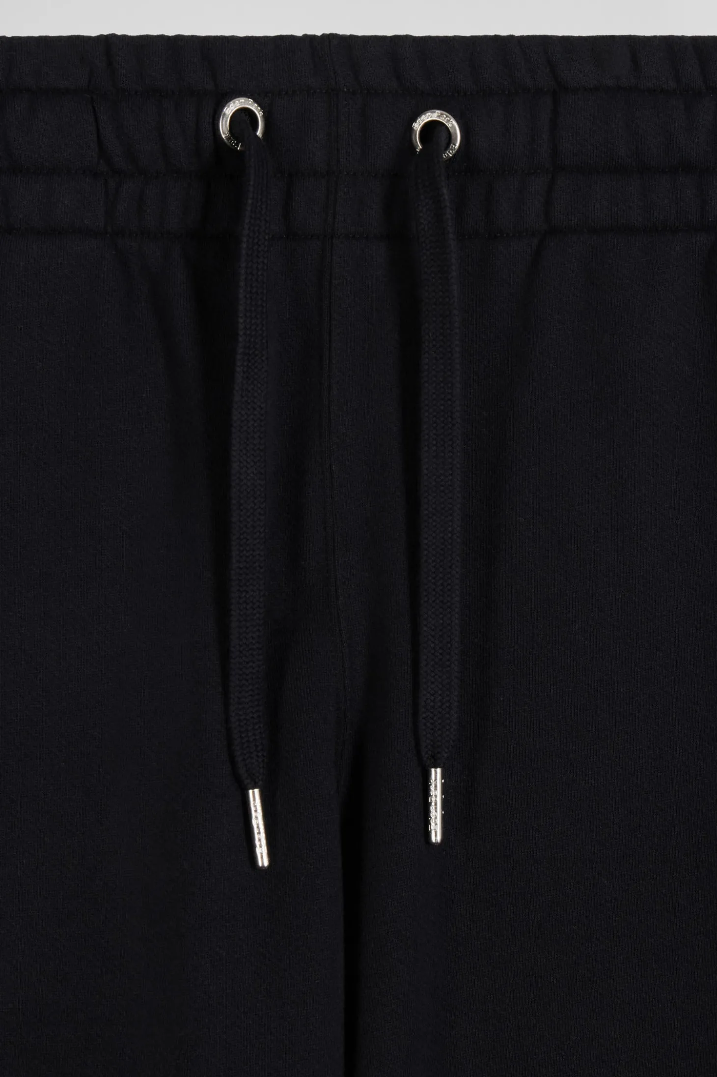 Regular black brushed fleece jogging bottoms