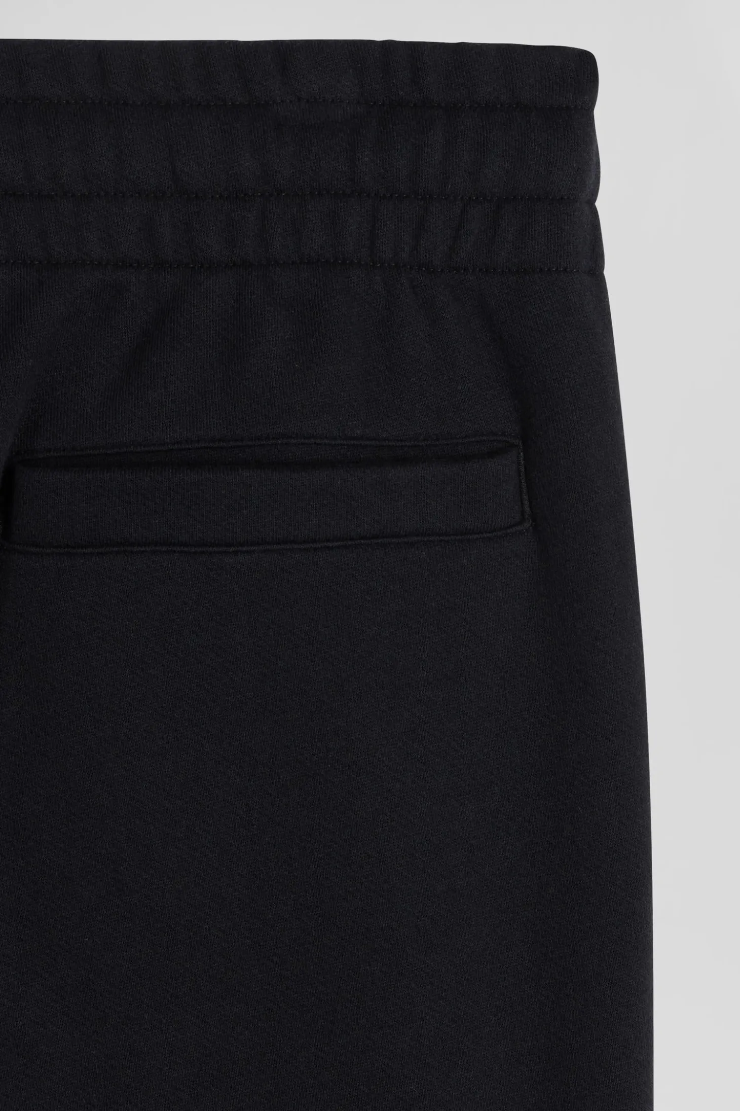 Regular black brushed fleece jogging bottoms