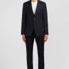 Regular dark blue blazer