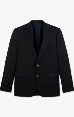 Regular dark blue blazer