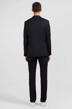 Regular dark blue blazer
