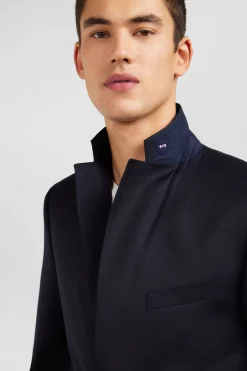 Regular dark blue blazer