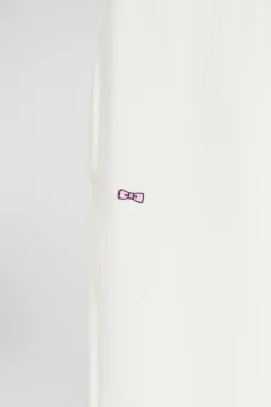 Regular ecru brushed fleece jogging bottoms